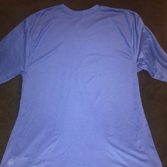 Nike NWOT Size:XLT L/S Dri-fit Polyester Columbia Blue Athletic Cut - Picture 5 of 10